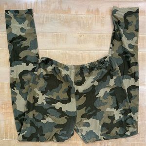 Pink Rose women’s army print camouflage leggings tights pant bottoms